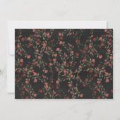 Invitation Animaux de forêt enchantés Fées Baby shower fille (Dos)