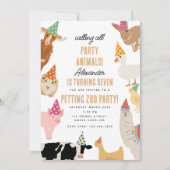 Invitation Animaux de la Fête des Animaux de la Ferme d'Anima (Devant)