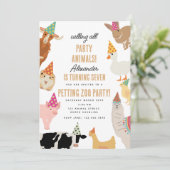 Invitation Animaux de la Fête des Animaux de la Ferme d'Anima (Debout devant)