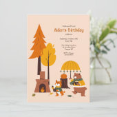 Invitation Animaux de la forêt échauffement (Debout devant)