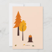 Invitation Animaux de la forêt échauffement (Dos)