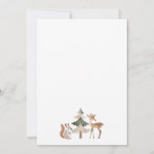 Invitation Animaux de la forêt sauvage Grossesse (Dos)