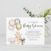 Invitation Animaux de la Jungle Conduite de quarantaine par B (Debout devant)