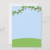 Invitation Animaux de la jungle mignonne Baby shower garçon I (Dos)