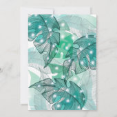 Invitation Animaux de la jungle Premier anniversaire mignonne (Dos)