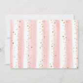 Invitation Animaux de la jungle rose floue sauvage Un anniver (Dos)