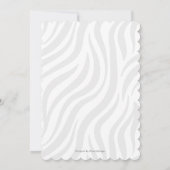 Invitation Animaux de la jungle safari premier anniversaire (Dos)