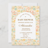 Invitation Animaux de la plage pastel pour Baby Shower (Devant)