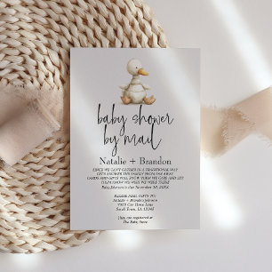 Invitation Animaux de Nurserie Pelucheux Vintage par Courrier