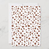 Invitation Animaux de Safari Sauvage Mignons Jungle (Dos)