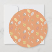 Invitation Animaux des bois couronne 1er anniversaire (Dos)