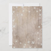 Invitation Animaux des bois Hiver ONE derland 1er anniversair (Dos)