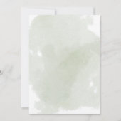 Invitation Animaux des bois Ours Baby shower vert Invitat (Dos)