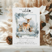 Invitation Animaux d'hiver Froid hors Baby shower