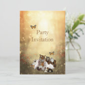 Invitation Animaux d'invitation au parc (Debout devant)