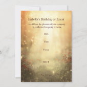 Invitation Animaux d'invitation au parc (Dos)