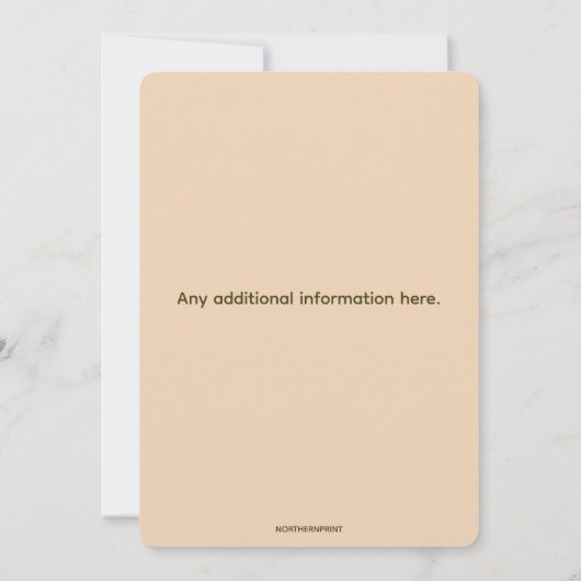 Invitation Animaux édifiables d'anniversaire de la forêt (Dos)