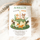 Invitation Animaux forestiers Première fête des bois