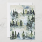 Invitation Animaux forestiers sauvages superbes premier anniv (Dos)