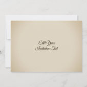 Invitation Animaux mignons attendant Thanksgiving (Dos)