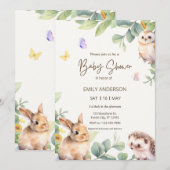 Invitation Animaux mignons de la forêt (Devant / Derrière)