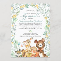 Animaux Mignons de la Forêt Baby Shower par Courri