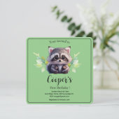 Invitation Animaux mignons de la forêt de radeaux amis de la  (Debout devant)