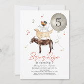 Invitation Animaux musiciens Fairytale Anniversaire de l'enfa (Devant)