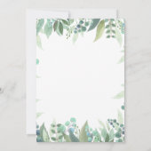 Invitation Animaux rustiques de bois Bois Fête d'anniversaire (Dos)