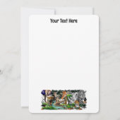 Invitation Animaux sauvages de la Savane africaine (Dos)