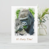 INVITATION ANIMAUX SAUVAGES - GORILLAS (Debout devant)