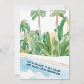 Invitation Animaux sauvages Pool Party Anniversaire Invitatio (Dos)