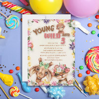 Animaux sauvages Young Wild Trois 3e anniversaire