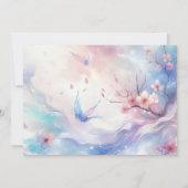 Invitation Anime Girl mignonne Japonaise Anniversaire Invitat (Dos)