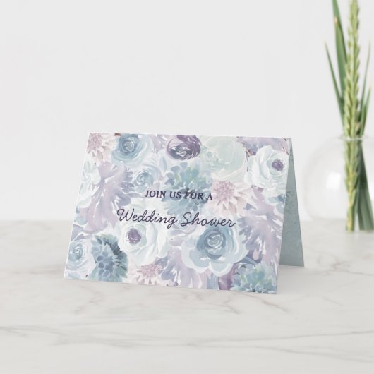 Invitation Annabelle Vintage Floral Couple Wedding shower (Devant)