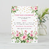 Invitation Annaprashan, première cérémonie de riz à la florai (Debout devant)