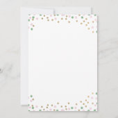 Invitation Annaprashan, première cérémonie de riz à la florai (Dos)