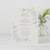 Invitation Anne Elliot Quiet Romance Wedding - Bows Ivy (Debout devant)