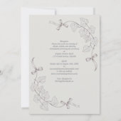 Invitation Anne Elliot Quiet Romance Wedding - Bows Ivy (Dos)