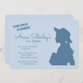 Invitation Anne Green Gables Plaisirs simples CC1087 Annivers (Devant / Derrière)