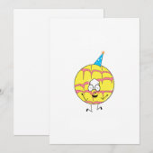 Invitation anneau de fête, thème de cookie amusant (Devant / Derrière)