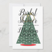 Invitation Anneaux de feuille pour sapin de Noël Réception de (Devant)