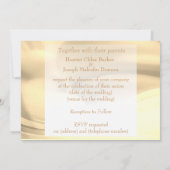 Invitation Anneaux de mariage crémeux de zantedeschia (Dos)