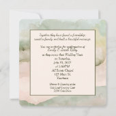 Invitation Anneaux mariages à Seashell Beach Heart (Dos)