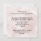 Invitation Anneaux mariages à Seashell plage Coeur (Dos)