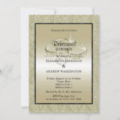 Invitation Anneaux Mariages romantiques, Parties scintillant  (Devant)