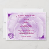 Invitation Anneaux violets (Dos)