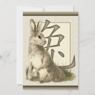 Invitation Année Chinoise Du Lapin
