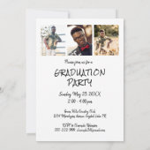 Invitation Année de classe moderne Graduate Hand Lettré à la (Dos)