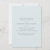 Invitation Année de collage | Photo Graduation Party Invitati (Dos)